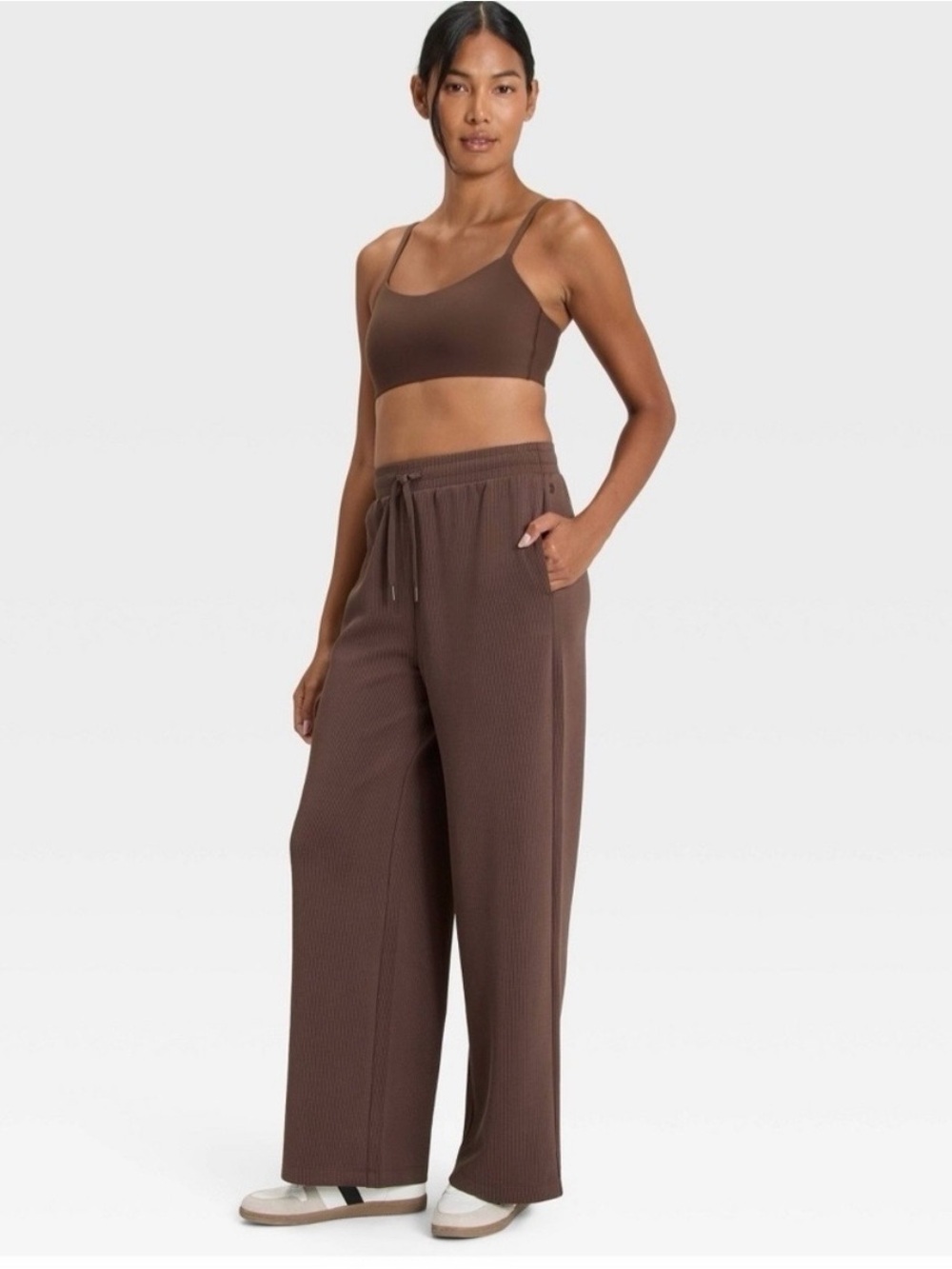 All In Motion Airy Sleek Ribbed Wide Leg Sweatpants